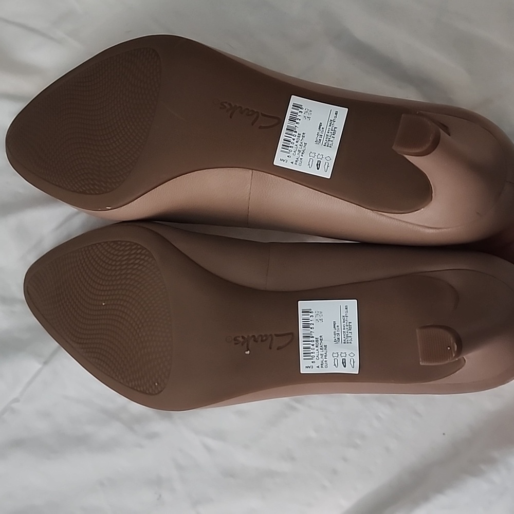 Clarks calla rose praline pumps leather 10 - Picture 4 of 5